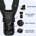 Liveify black ABS handle grip with teeth grip, detachable design, and adjustable resistance