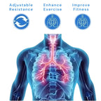 Liveify adjustable resistance lung exercise tool for enhancing fitness and breathing