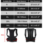 Liveify Back Brace Posture Corrector – Adjustable Shoulder Straightener & Full Back Support Belt for Upper & Lower Back Pain Relief & Posture Alignment