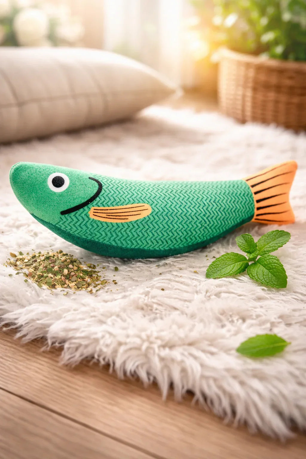 Fish Cat Chew Toy – Interactive Plush Catnip Toy for Cats - liveify