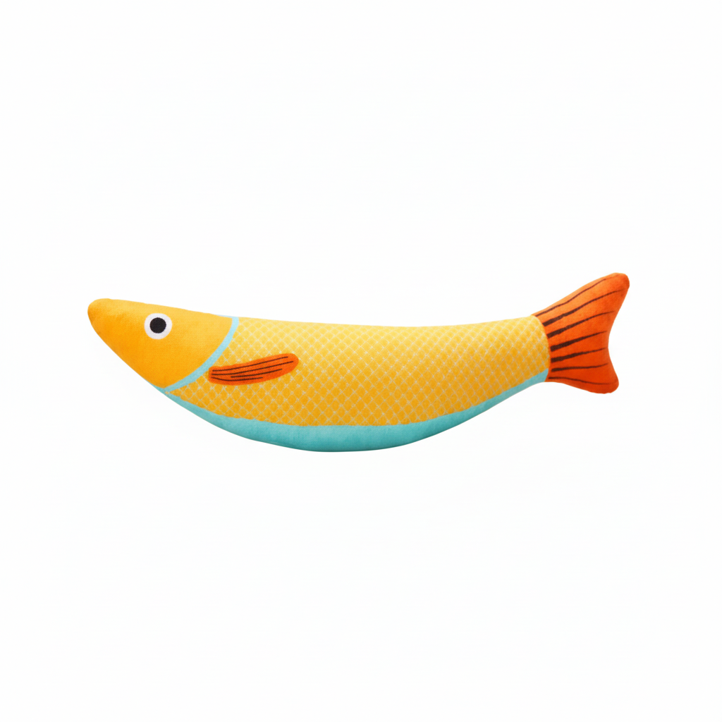Fish Cat Chew Toy – Interactive Plush Catnip Toy for Cats - liveify