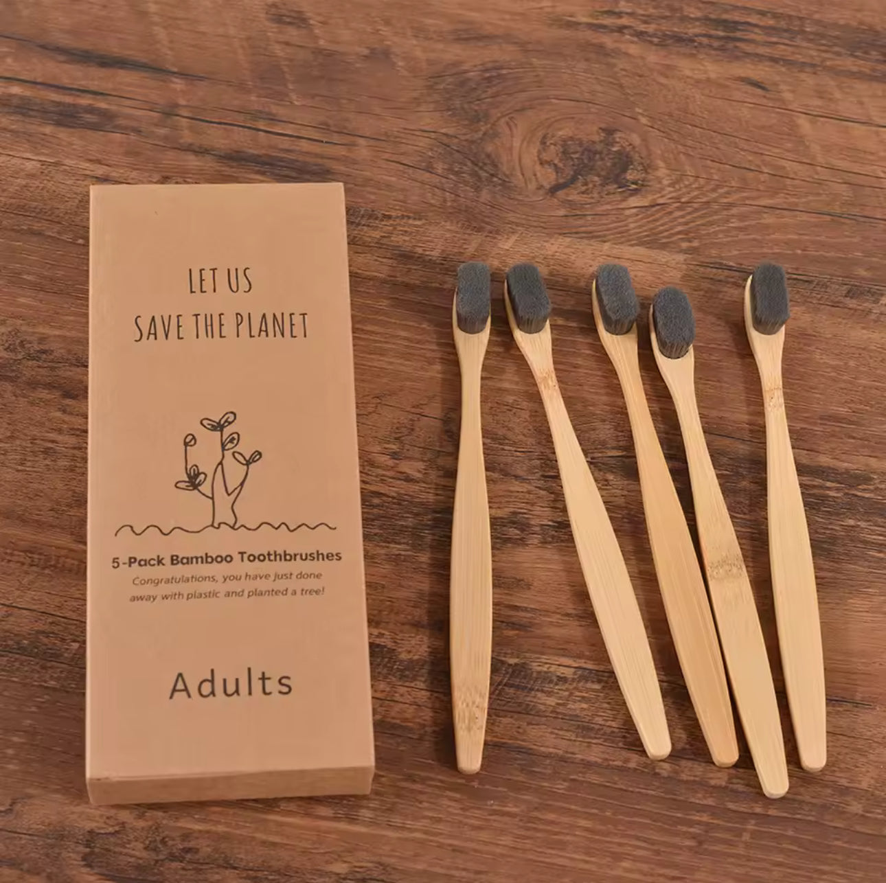 Liveify Ultra Soft Toothbrush 5 Pack – Million Bristle Bamboo Toothbrush for Sensitive Teeth, Deep Cleaning & Gum Care (Adult, Vegan)