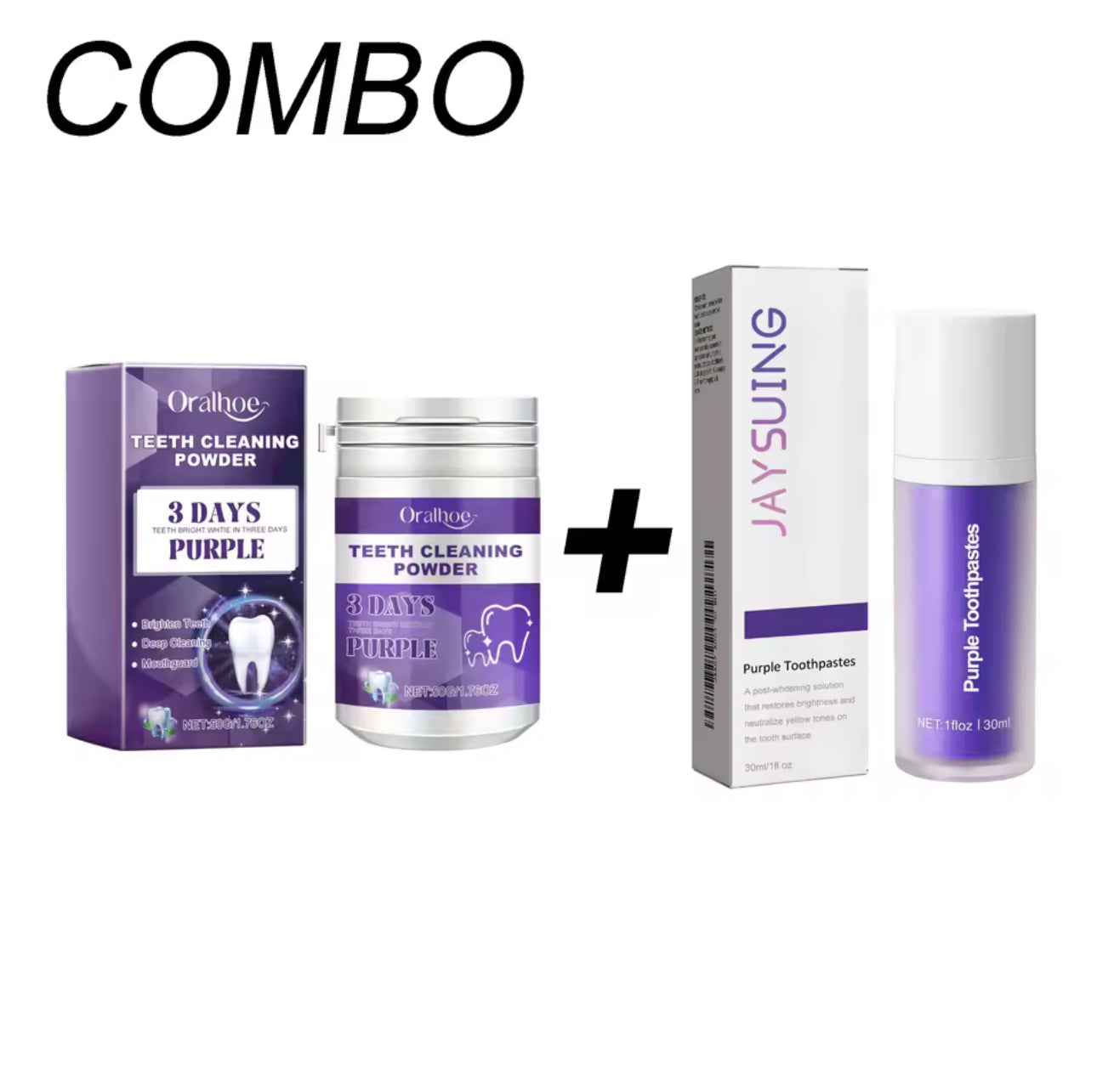 Liveify Purple Whitening Toothpaste – Color Correcting Toothpaste for Brighter Teeth, Stain Removal & Daily Oral Care Whitening Treatment
