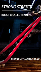 Liveify red thick resistance band for muscle training, anti-break stretch, gym workout gear