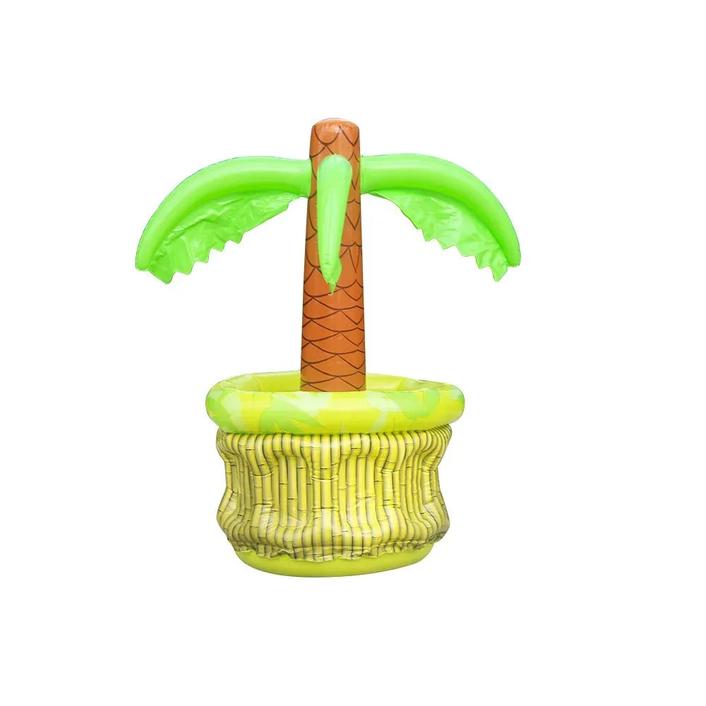 Inflatable Floating Palm Tree Cooler – Pool & Drink Float - liveify