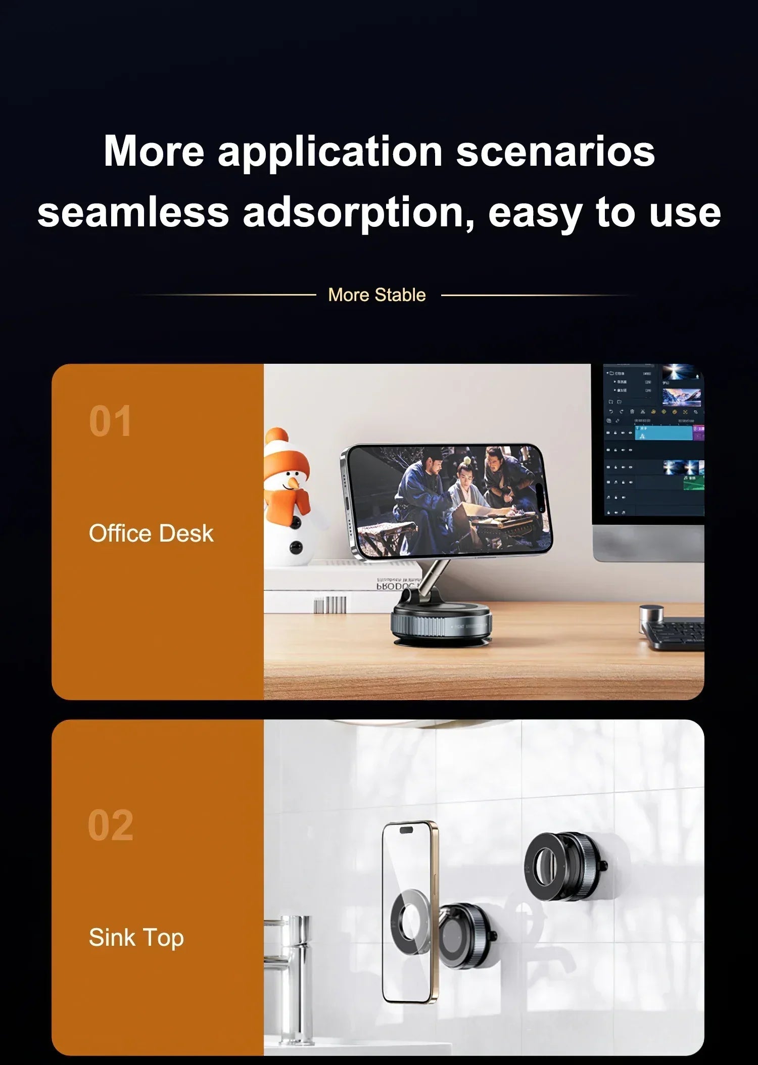 Dashboard and Windshield Phone Holder - liveify