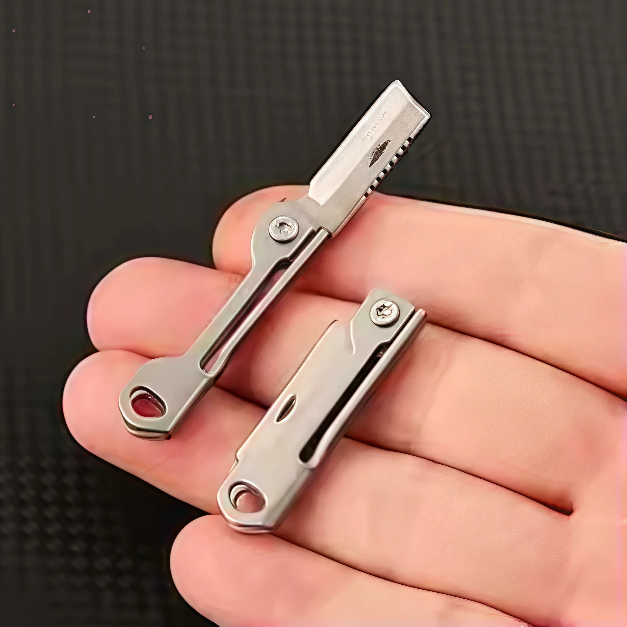Stainless Steel Mini Folding Knife – Multi-Function Pocket Tool - liveify