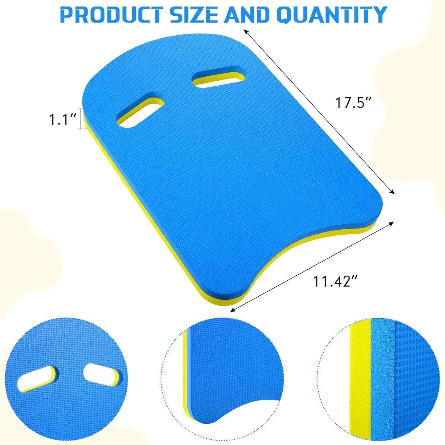 Liveify Swimming Kickboard – Floating Training Board for Swim Practice, Buoyancy Aid for Kids & Adults, Pool Training Equipment for Stroke & Kick Improvement