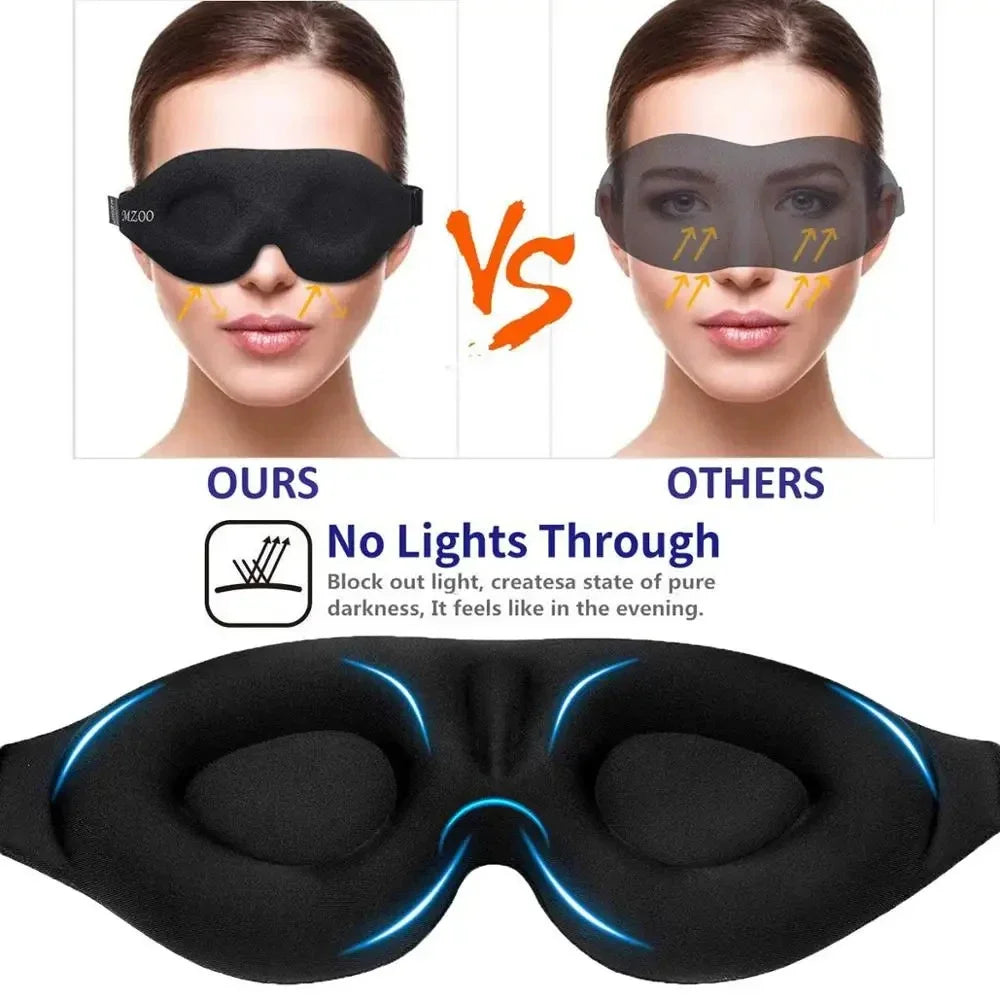 Liveify 3D Sleep Eye Mask – Contoured Light Blocking Blindfold for Men & Women, Comfortable Night Sleep Mask for Travel & Relaxation
