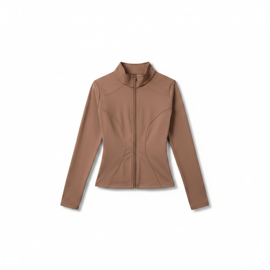 Liveify Women’s Long Sleeve Sport Jacket – Lightweight Gym Training Top, Yoga & Workout Zip Athletic Sportswear Coat