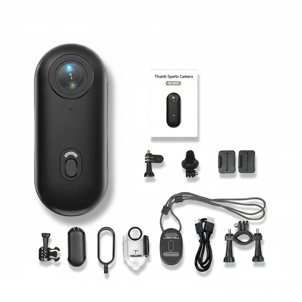 Liveify Mini 4K WiFi Action Camera – HD Wearable Body Camera for Cycling, Motorcycle, Sports, Vlogging & Outdoor Adventure