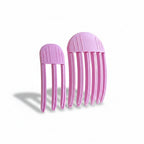 Liveify pink plastic hair clips with wide teeth for secure styling