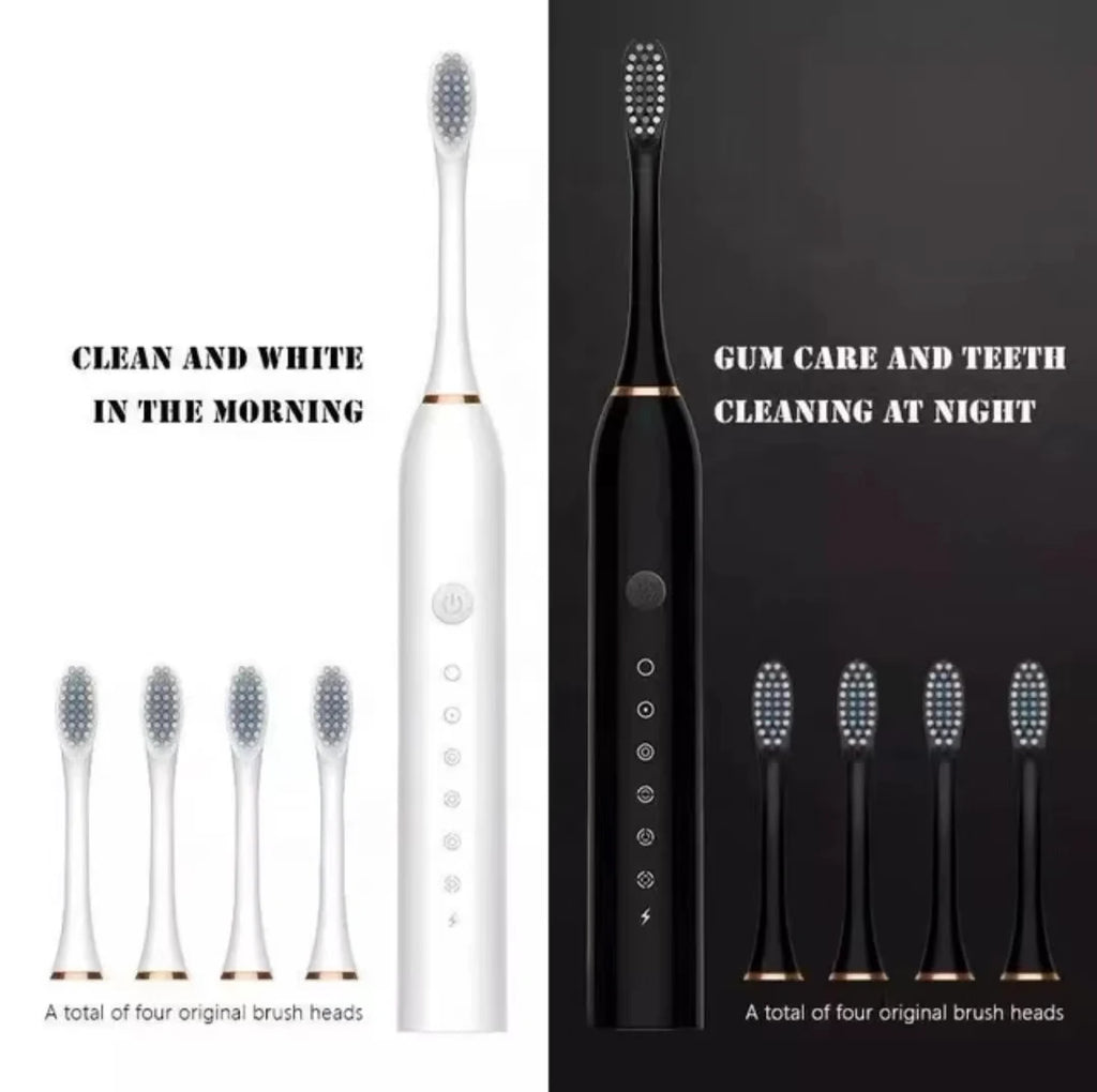 Liveify Sonic Electric Toothbrush – USB Rechargeable IPX7 Waterproof Toothbrush with 6 Cleaning Modes & High-Frequency Deep Cleaning