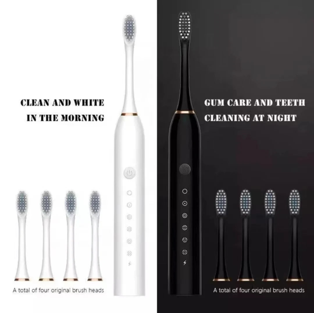 Liveify Sonic Electric Toothbrush – USB Rechargeable IPX7 Waterproof Toothbrush with 6 Cleaning Modes & High-Frequency Deep Cleaning