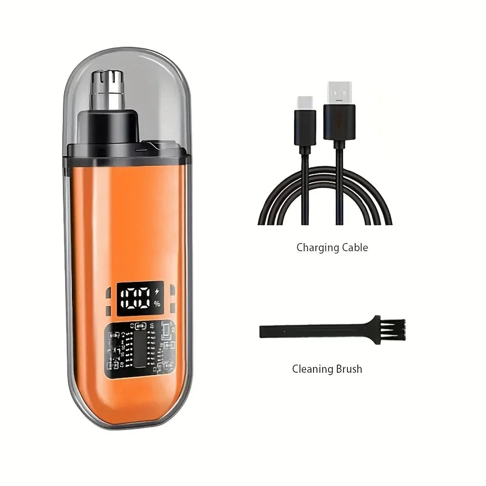 Liveify Nose & Ear Hair Trimmer for Men – USB-C Rechargeable Portable Precision Grooming Kit for Facial Hair, Safe & Pain-Free Trimming