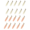 Liveify cream and pink matte hair clips with metal clasp, sleek design for styling