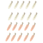 Liveify cream and pink matte hair clips with metal clasp, sleek design for styling