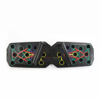 Liveify black foldable resistance band trainer with colorful attachment points and textured handles for home workouts
