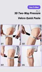 Liveify Adjustable Knee Patellar Strap – Compression Tendon Support Brace for Running, Basketball, Hiking & Sports Protection