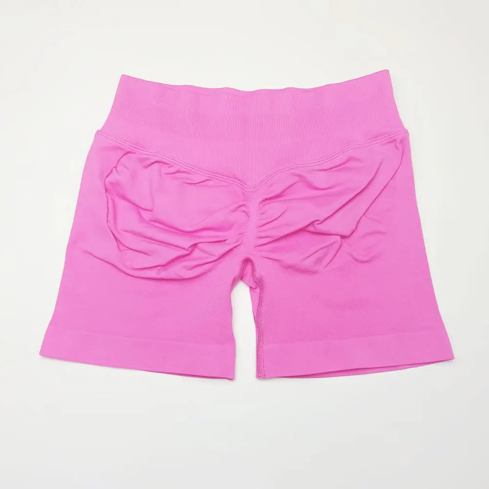 Liveify Impact Seamless Biker Shorts 4.5” – Women’s Scrunch Butt Gym & Yoga Shorts, High Waist Ribbed Workout Activewear