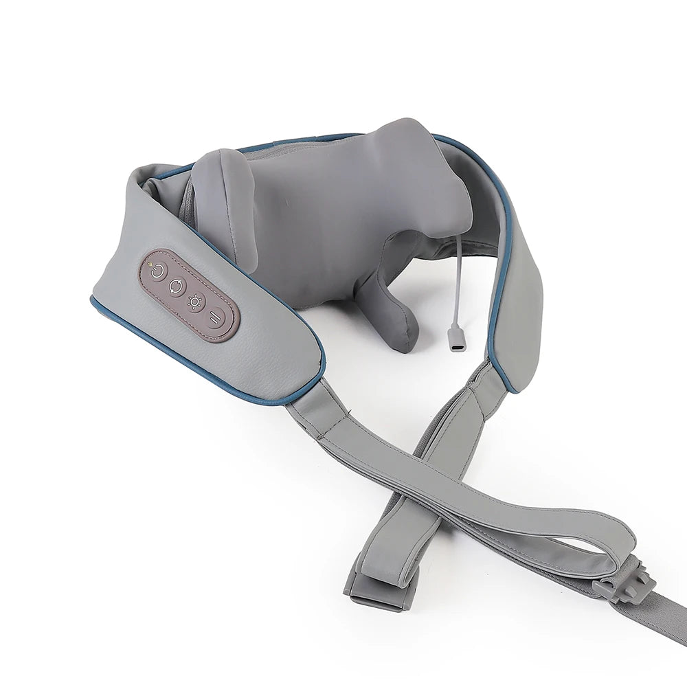 Liveify Wireless Neck & Shoulder Massager – Deep Tissue Shiatsu Massage for Pain Relief, Back & Trapezius Muscle Relaxation, Portable Rechargeable Massager for Home & Travel