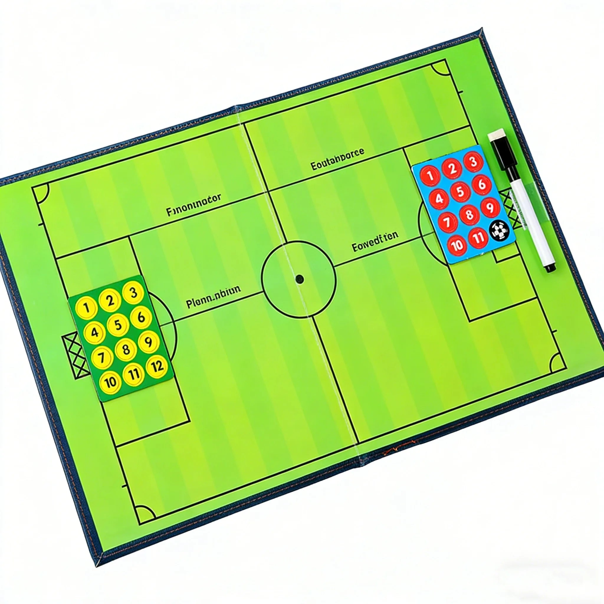 Liveify Magnetic Soccer Tactics Board - Foldable Football Coaching Clipboard with Magnets & Marker