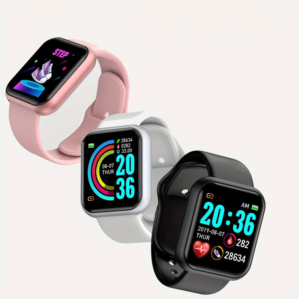 Liveify smartwatch with fitness tracker, colorful display, and multiple strap options for health monitoring
