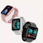 Liveify smartwatch with fitness tracker, colorful display, and multiple strap options for health monitoring