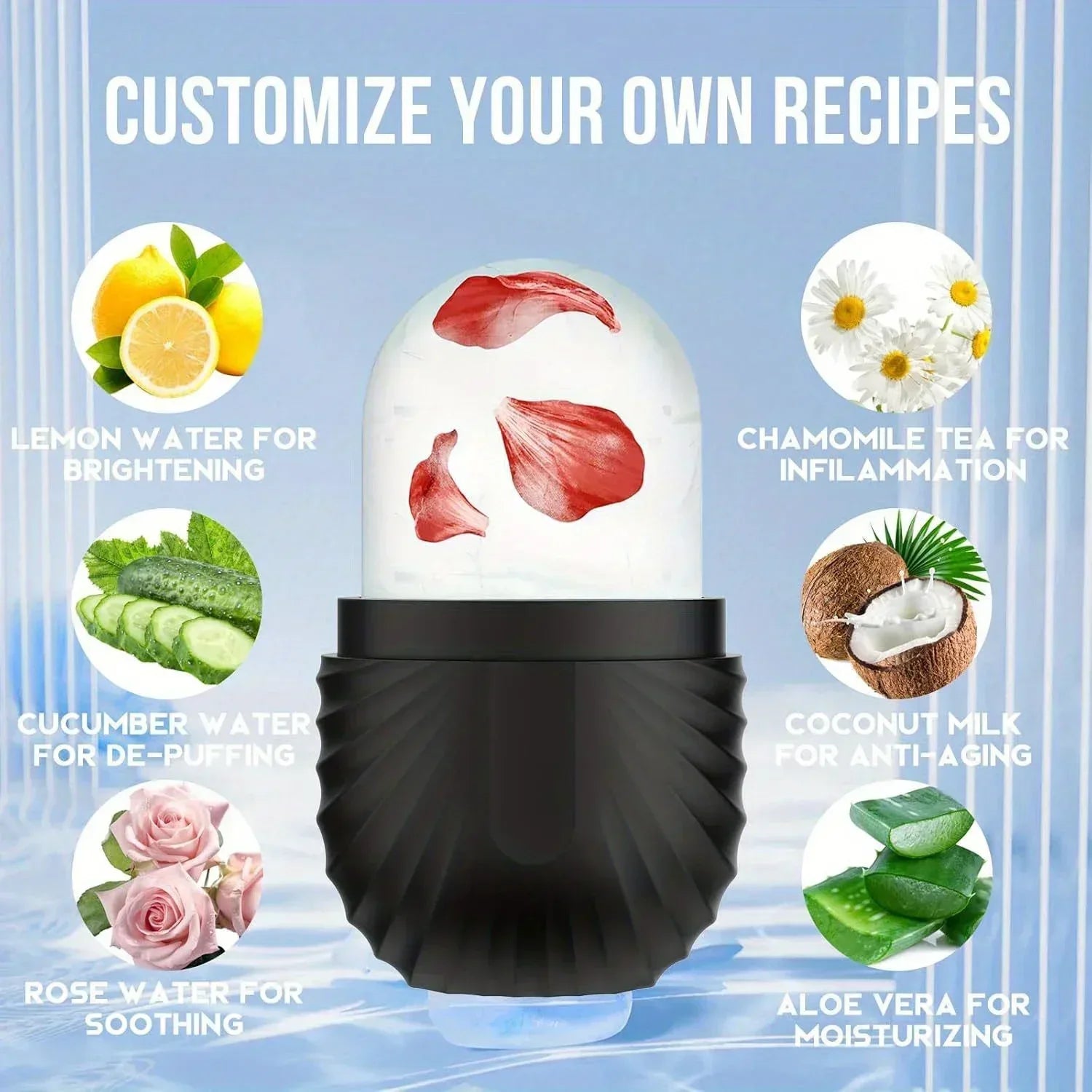 Ice Face Roller – Cooling Facial Massage & Skin Care Tool - liveify