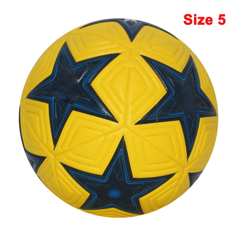 Liveify Professional Soccer Ball Size 5 & 4 – PU Leather Match & Training Football for Outdoor Play, Durable Seamless Design for Enhanced Control & Performance