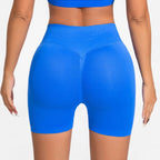 Liveify Impact Seamless Biker Shorts 4.5” – Women’s Scrunch Butt Gym & Yoga Shorts, High Waist Ribbed Workout Activewear