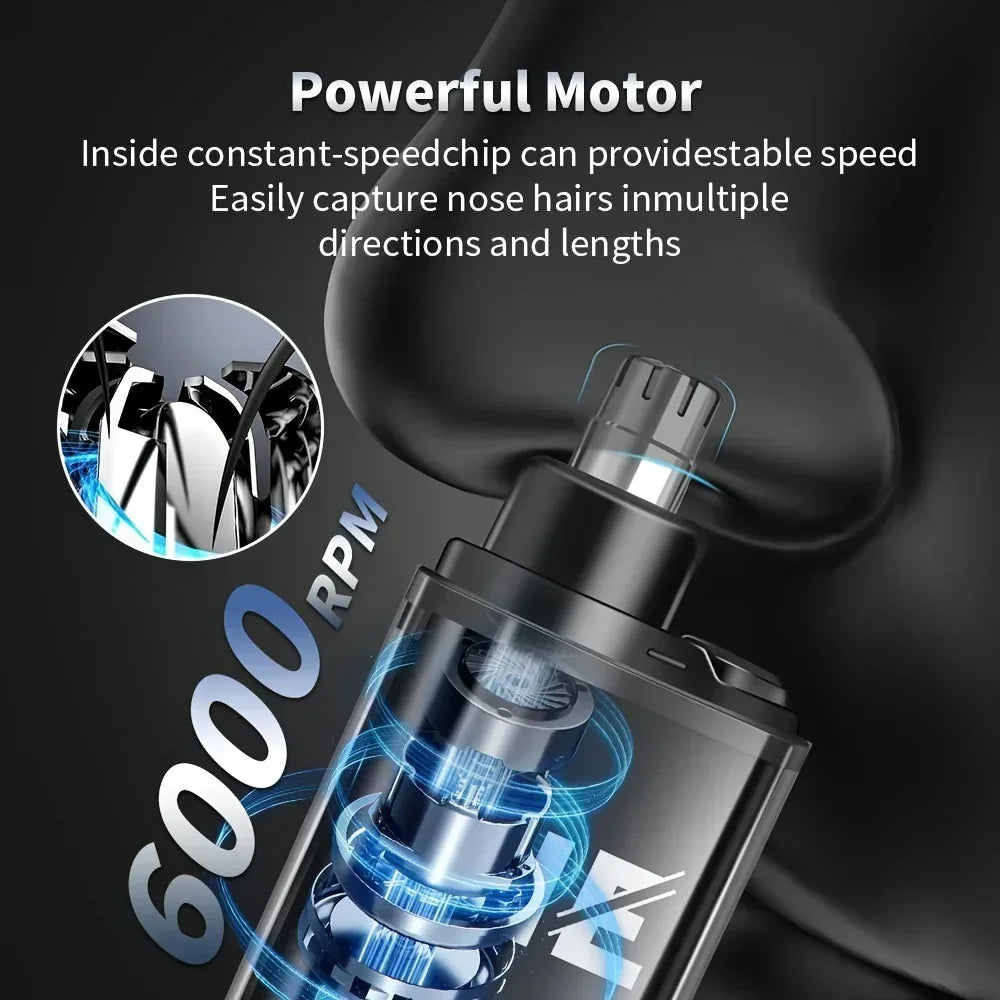Liveify Nose & Ear Hair Trimmer for Men – USB-C Rechargeable Portable Precision Grooming Kit for Facial Hair, Safe & Pain-Free Trimming