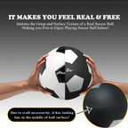 Liveify Silent Foam Soccer Ball – Quiet Indoor Football for Kids (Size 3/5/7), Soft Noise-Free Training Ball for Safe Home Practice & Skill Development