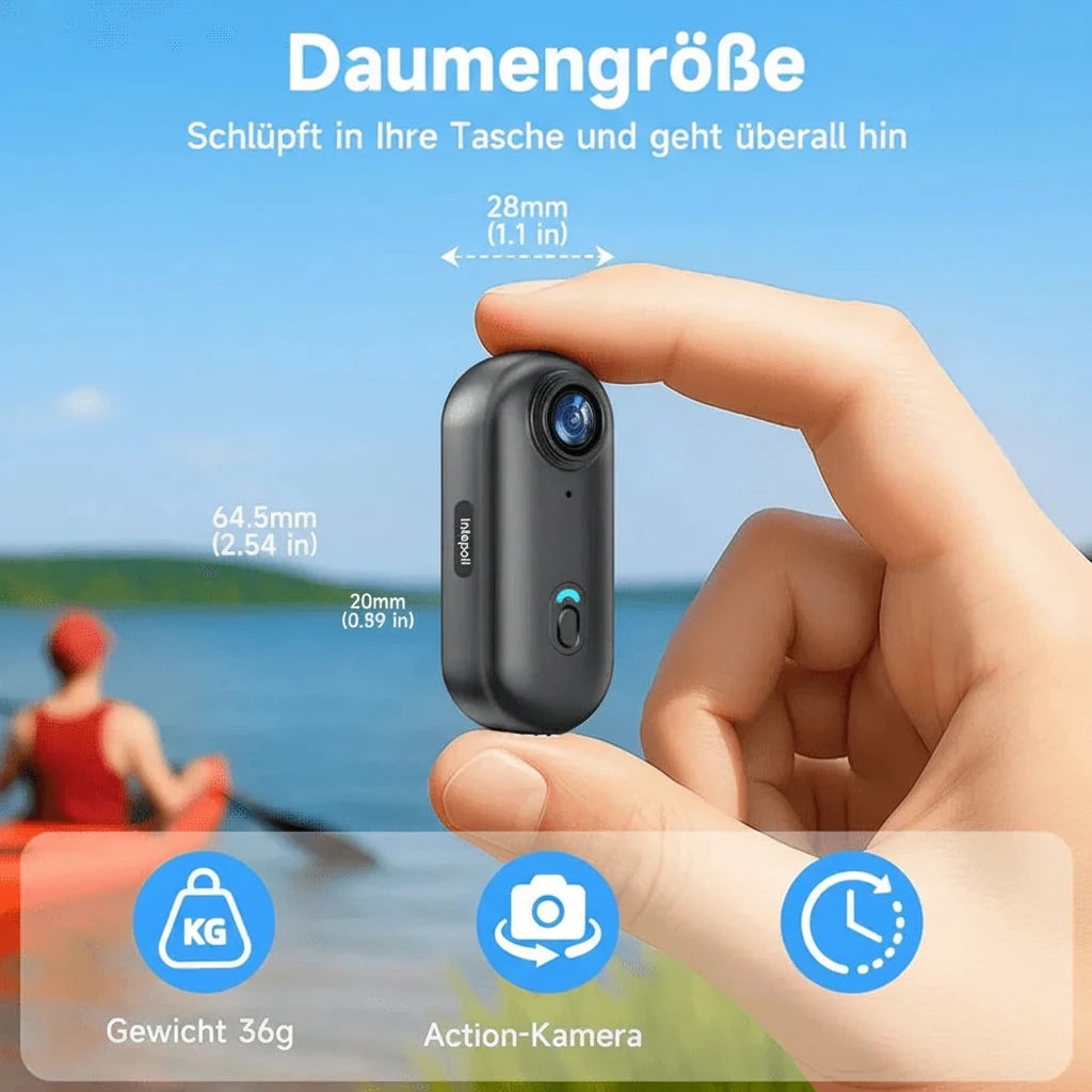 Liveify Mini 4K WiFi Action Camera – HD Wearable Body Camera for Cycling, Motorcycle, Sports, Vlogging & Outdoor Adventure