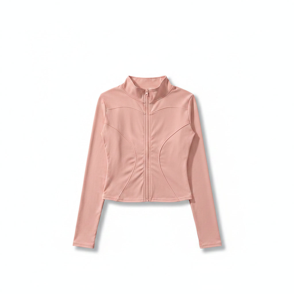 Liveify Women’s Long Sleeve Sport Jacket – Lightweight Gym Training Top, Yoga & Workout Zip Athletic Sportswear Coat