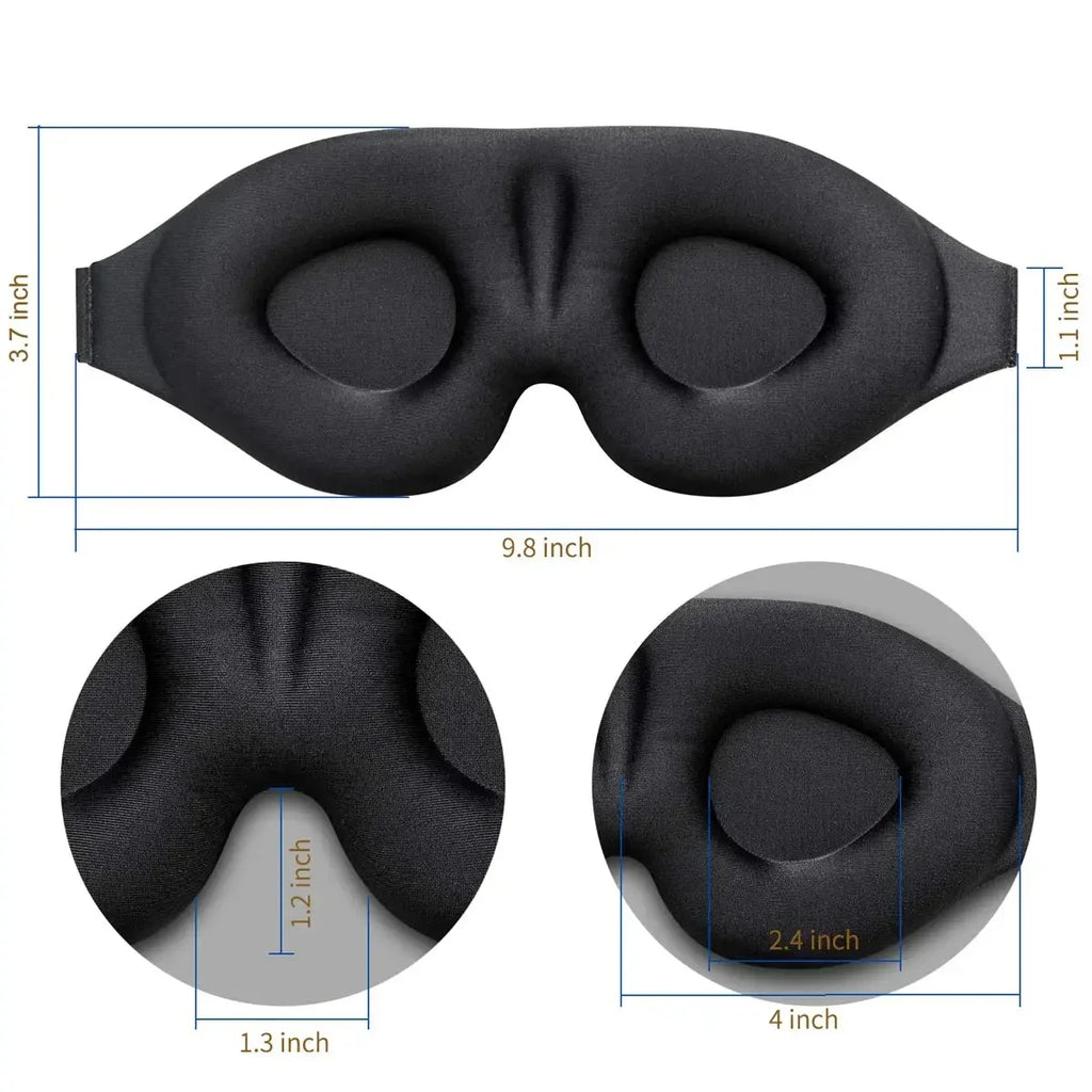 Liveify 3D Sleep Eye Mask – Contoured Light Blocking Blindfold for Men & Women, Comfortable Night Sleep Mask for Travel & Relaxation