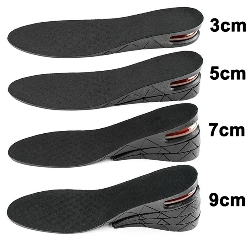 Liveify Height Increase Insoles – Air Cushion Elevator Shoe Inserts with Arch Support, Adjustable 3–9cm Heel Lift Insoles for Men & Women