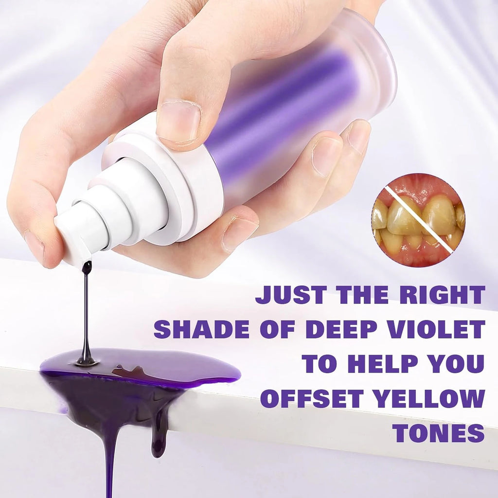 Liveify Purple Whitening Toothpaste – Color Correcting Toothpaste for Brighter Teeth, Stain Removal & Daily Oral Care Whitening Treatment