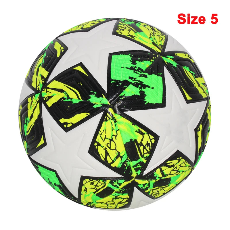 Liveify Professional Soccer Ball Size 5 & 4 – PU Leather Match & Training Football for Outdoor Play, Durable Seamless Design for Enhanced Control & Performance