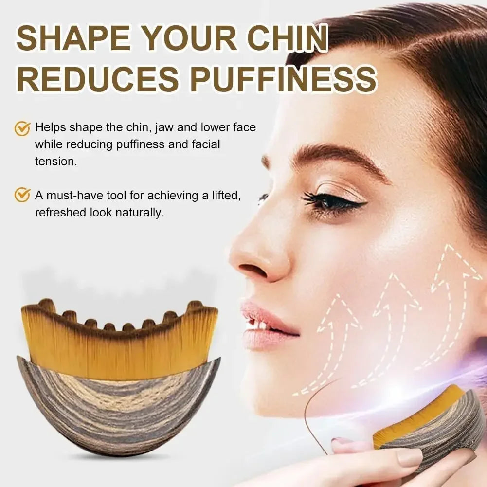 Liveify Lymphatic Drainage Face Brush – Facial Sculpting & Jawline Contour Massager Tool for Skin Tightening & Puffiness Reduction