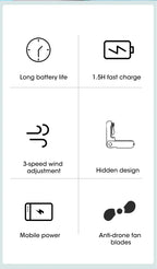 Liveify Portable Mini Fan – Compact Handheld USB Cooling Fan for Personal Use, Rechargeable Pocket Air Cooler for Travel, Outdoor Heat Relief & Desk Cooling