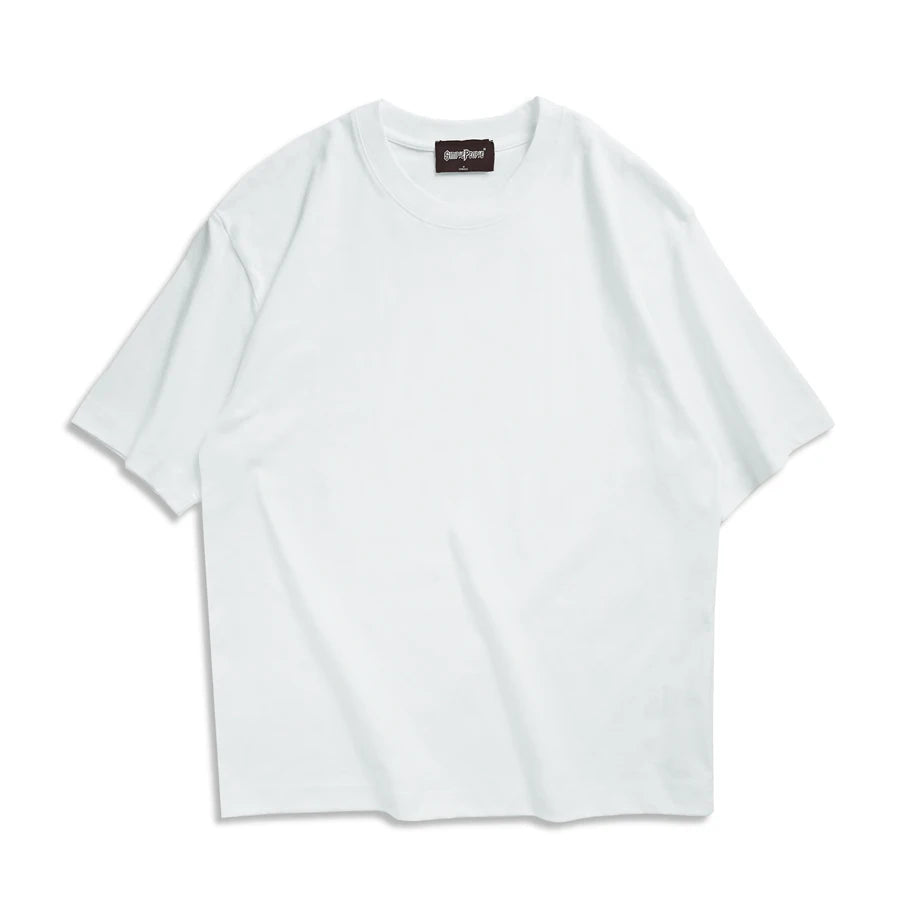 Liveify Oversized Unisex T-Shirt – Casual Summer Cotton Blend Streetwear Tee for Men & Women, Korean-Inspired Basic Solid Top