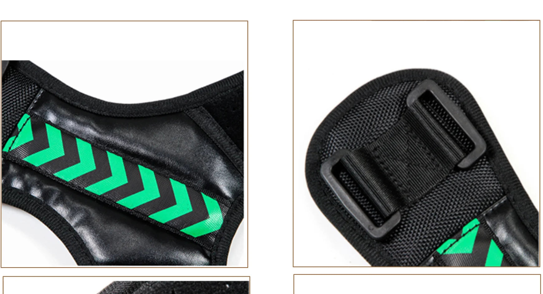 Liveify black fitness waist trainer with green chevron pattern, mesh fabric, and adjustable buckle