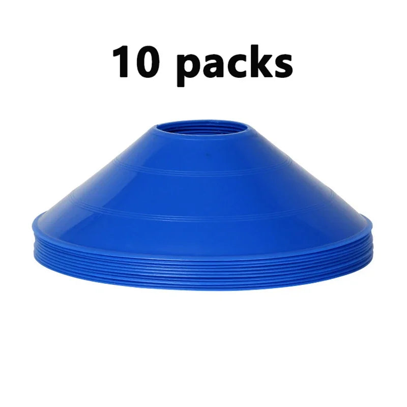 Liveify Agility Training Cones Set – 10 Pack Soccer, Football & Sports Marker Discs for Speed, Footwork & Drill Training