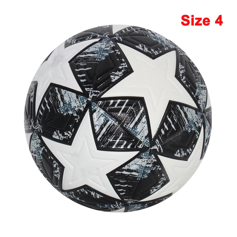 Liveify Professional Soccer Ball Size 5 & 4 – PU Leather Match & Training Football for Outdoor Play, Durable Seamless Design for Enhanced Control & Performance