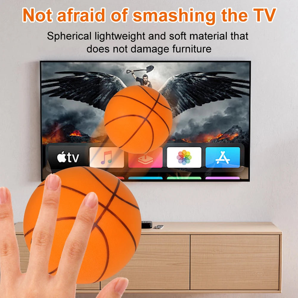 Liveify Silent Foam Basketball – High Bounce Noiseless Indoor Training Ball for Dribbling Practice, Sizes 3, 5 & 7
