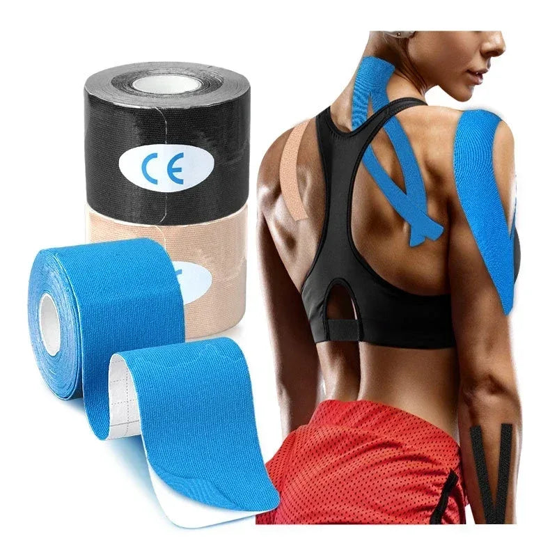 Kinesio Muscle Tape - Muscle Kinesiology Elastic Relief Bandages - liveify