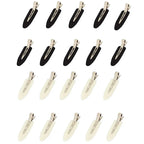 Liveify black and cream hair clips with metallic clasp, sleek design for styling