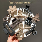 Liveify Frosted Hair Claw Clip Set – 11 Piece Women's Matte Hair Clip Collection for Thick & Thin Hair, Everyday Styling