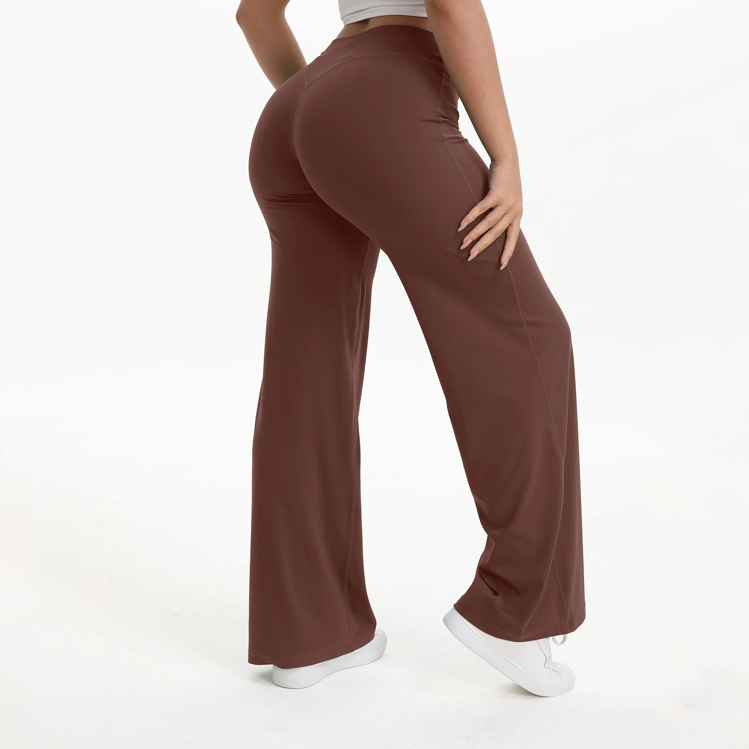 Liveify SoftMotion Straight Leg Yoga Pants – Mid-Waist Naked Feel Pilates, Gym & Running Leggings for Women